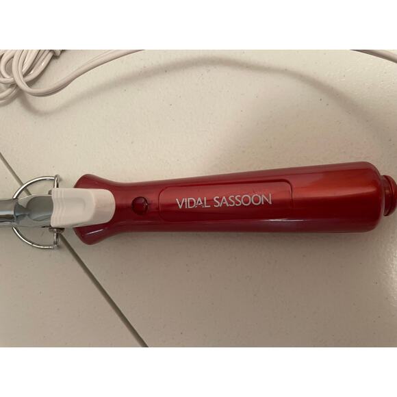 Vidal Sassoon 1/2 curling iron‎ plug red VSC 02A tight curls bangs vintage 90s - Picture 4 of 6